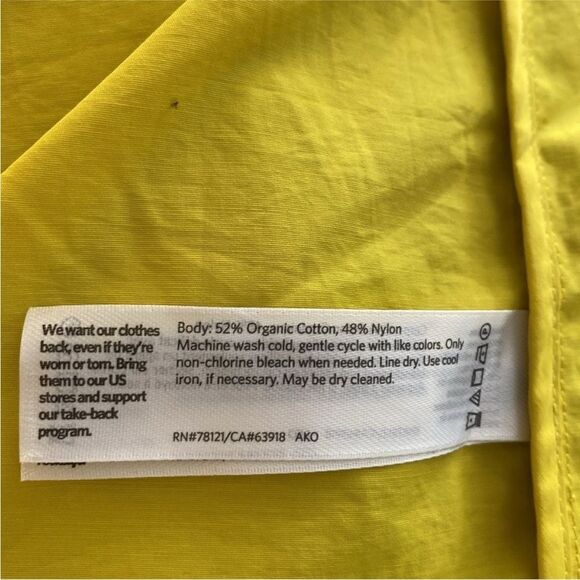 Eileen Fisher Women's Yellow Hooded Jacket, XL - Picture 16 of 16